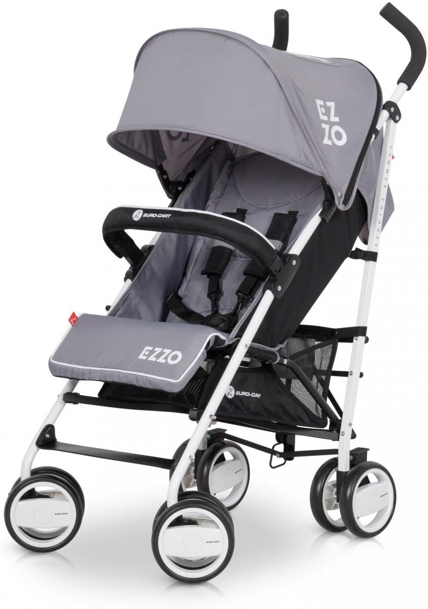 Baby Stroller Pram Ezzo High Class Aluminium Pushchair - Foldable, Colour Antracite