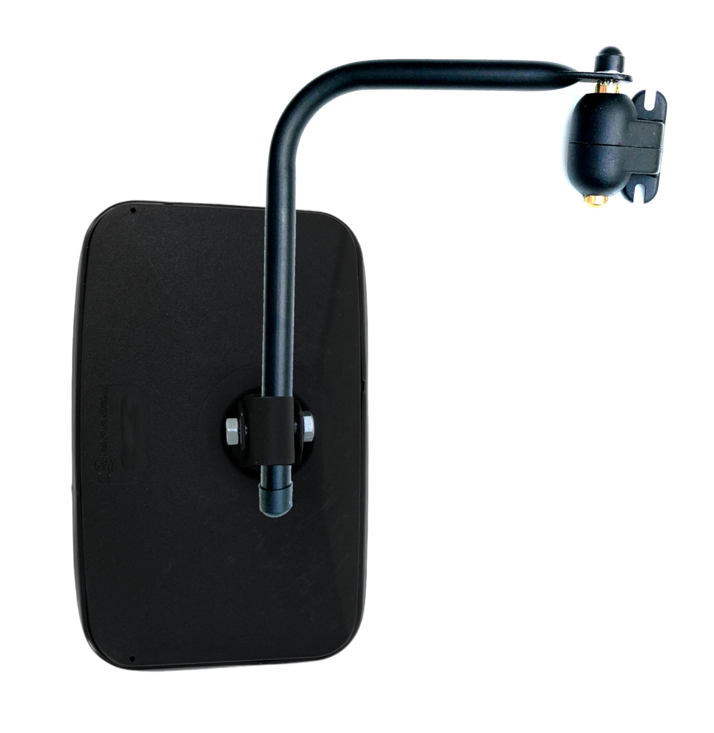 Rétroviseur extérieur 250 x 165 mm R1800 Ø 10, Ø 15 et Ø 18 mm E20 et support de rétroviseur avec embrayage pour camion, tracteur, pelleteuse