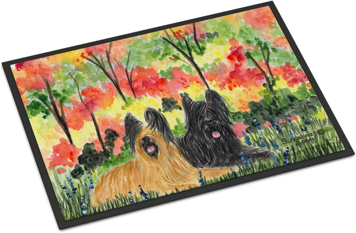 Caroline's Treasures SS8045JMAT Briard Indoor or Outdoor Doormat, 24" x 36", Multicolor