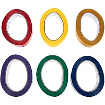 6 Rolls Colorful Masking Tape Set for Boys and Girls Arts Activities