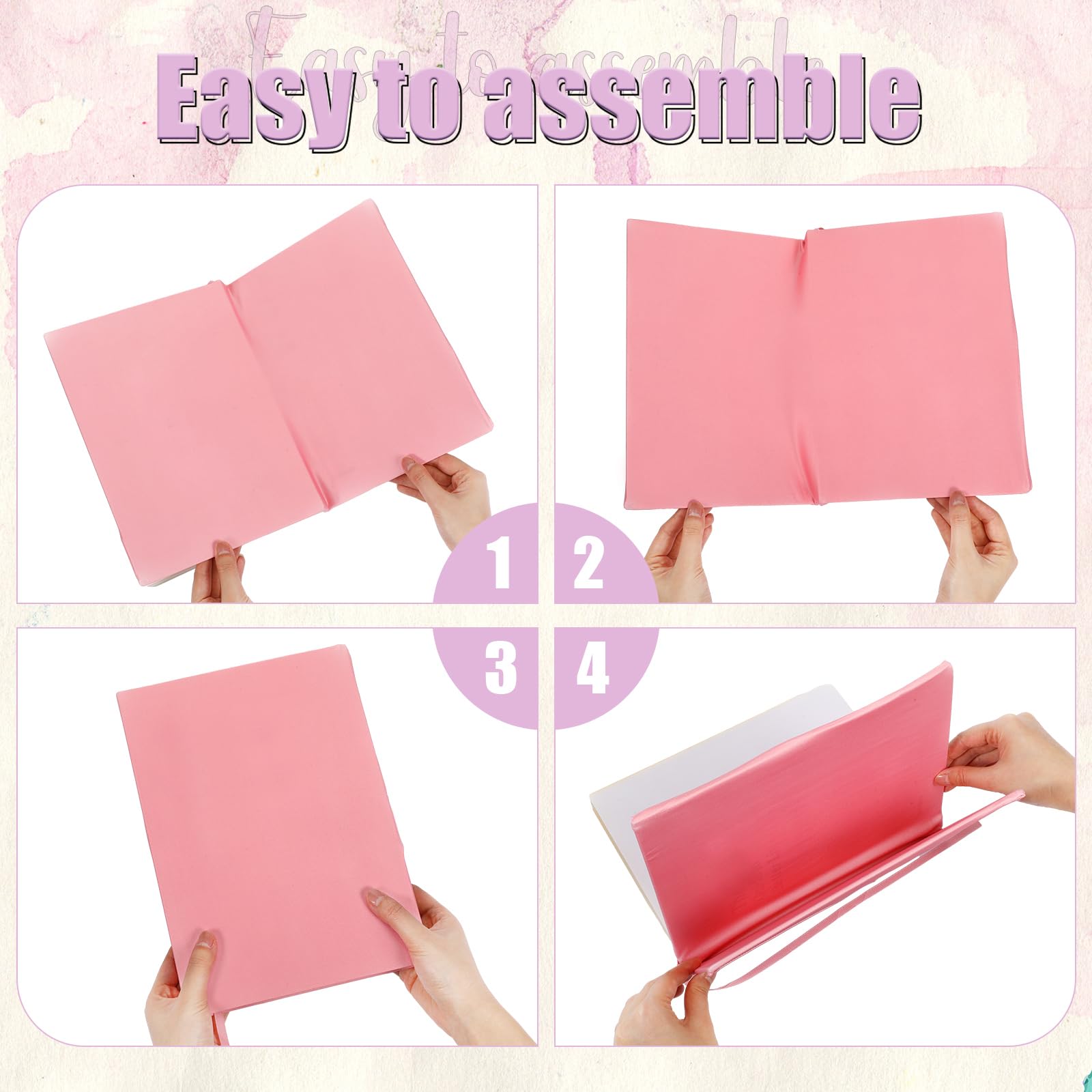 Yexiya 6 copertine per libri in tessuto elasticizzato, motivo colorato, lavabili, riutilizzabili, per libri di testo con copertina rigida fino a 23 x 28 cm (colore puro)