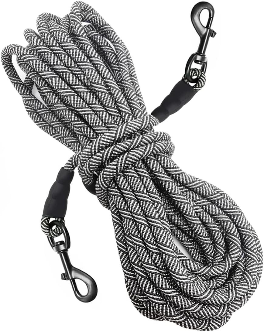 Mycicy 8FT 15FT 30FT Dog Tie Out Long Rope Leash for Dog