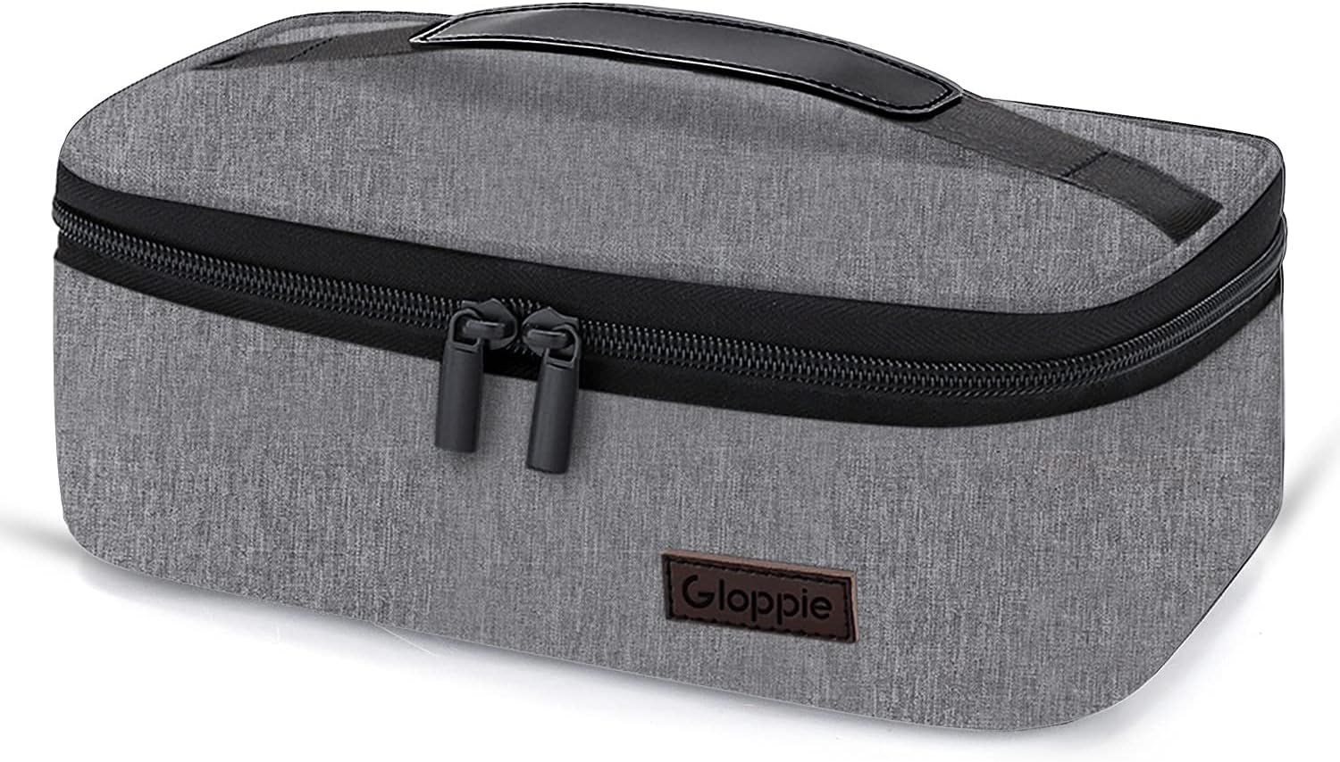 Gloppie Small Lunch Bag, Mini Lunch Box for Adults & Kids - CPC Certified, Food-Grade Lining | Portable Cooler for Work, School, Travel, (Grey)