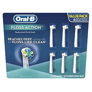 Oral-B Replacement Brush Heads Floss Action 6 ct