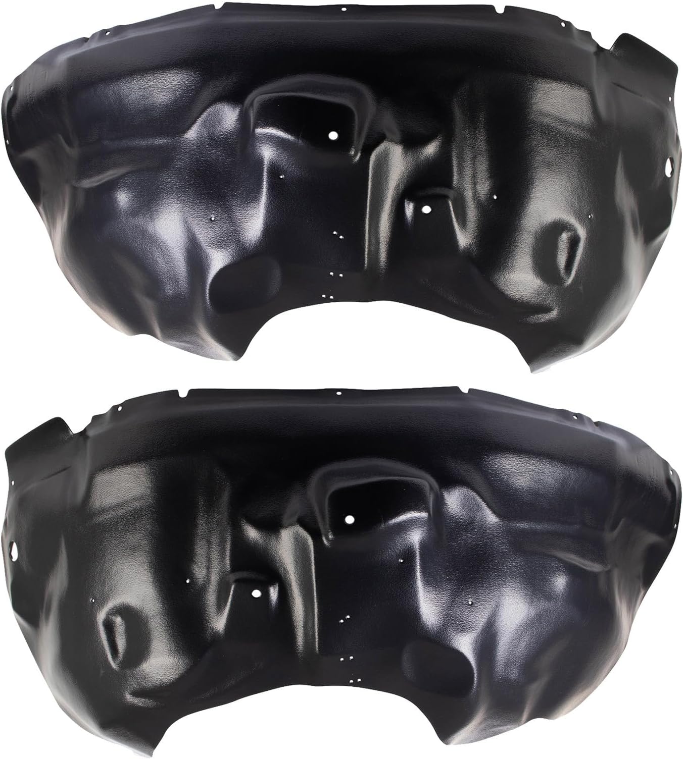 TRQ Front Inner Fender Liner Set Compatible with 2010-2014 Ford F-150 FO1248146 FO1249146