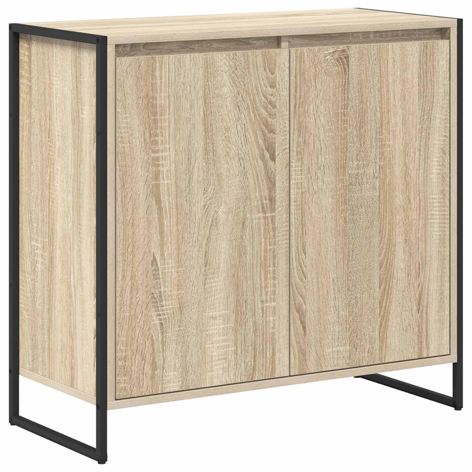 Szafka boczna Sonoma, 79 x 36 x 75 cm, materiał drewnopochodny, wzornictwo przemysłowe, z 2 drzwiami, do salonu, jadalni, biura, wszechstronne rozwiązanie do przechowywania