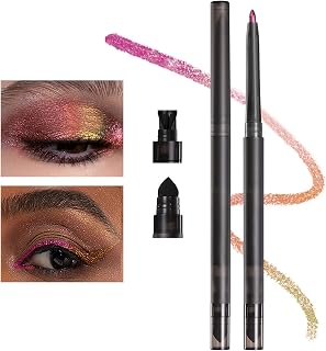 DAGEDA Metallic Gel Eyeliner, Chameleon Eyeshadow Eyeliner Pen, High Pigmented Holographic Shimmer Eyeshadow Intense Multicolor Shifting for Long-lasting, Waterproof Multichrome Makeup (Color B)