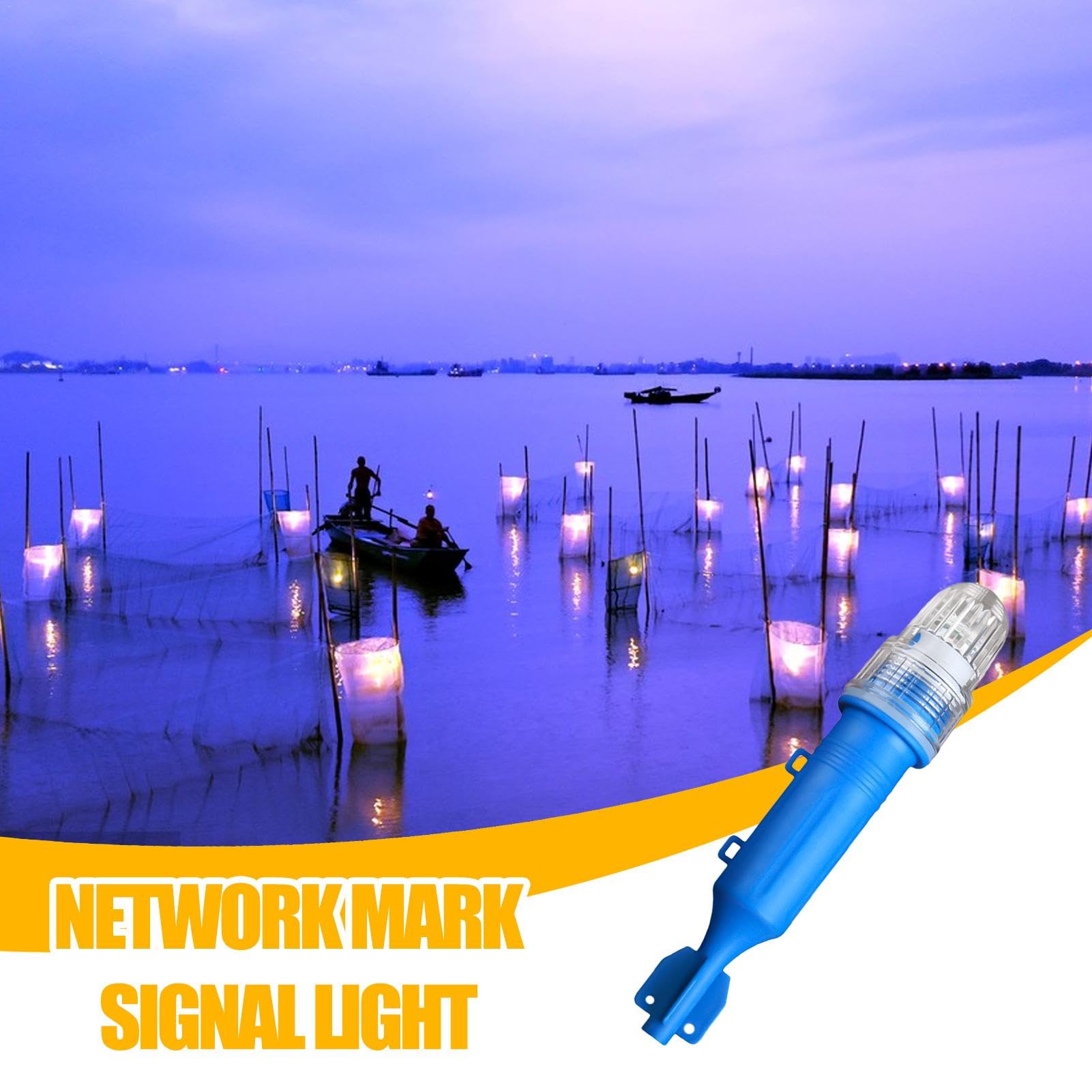 Luci stroboscopiche a LED, luci di sicurezza a LED, razzi di sicurezza, illuminazione multifunzionale, luci di segnalazione marine, luce faro per pesca notturna