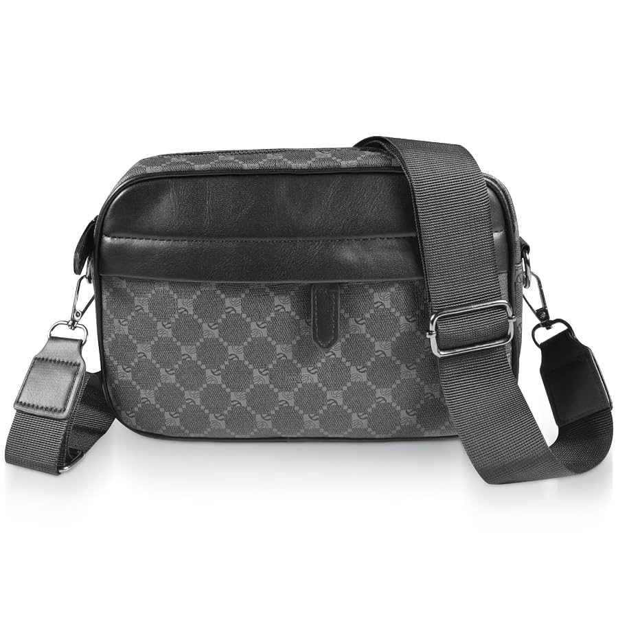 Sac Bandoulière Cuir YOODI Pour Homme - Polyvalent Pour Travail, Voyage Et Quotidien
