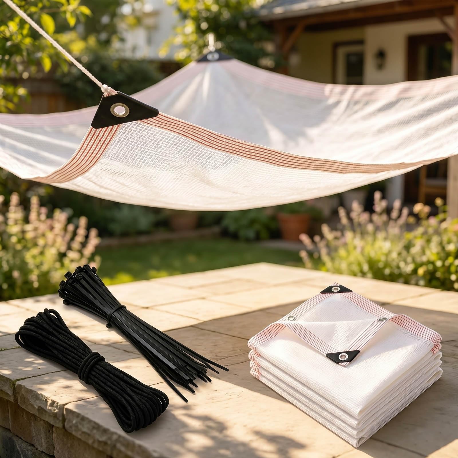Filet ombrage exterieur respirant bache serre anti-UV 3x5m