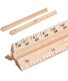 Mr. Pen- Architectural Scale Ruler, 12 Inch, 2 Pack, Wooden Architecture Ruler, Scale Ruler for Blueprints, Architect Ruler, Imperial Scale Drafting Ruler, Architect Ruler for Scale Drawing
