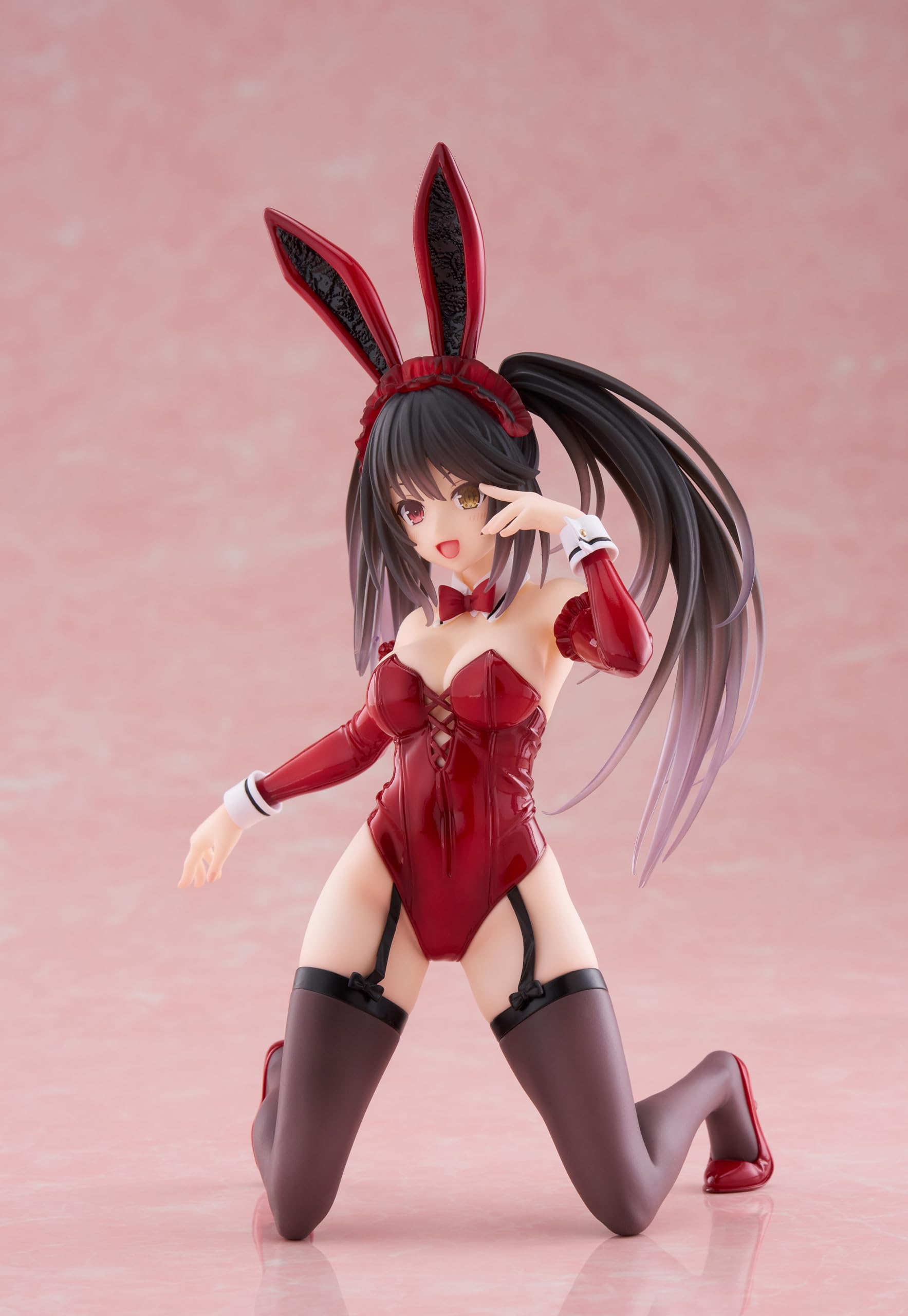 Date A Live V Statue de Bureau en PVC Figurine Mignonne Kurumi Tokisaki Bunny Ver. 13 cm