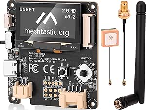 Wio Tracker L1 Development Board Wio SX1262 nRF52840 Module for Ar duino Meshtastic LoRa, Blue tooth 5.0 GPS GNSS, 1.3" OLED, Support Battery Type-C and Solar Charge, Power Efficiency &amp; Rich Interface