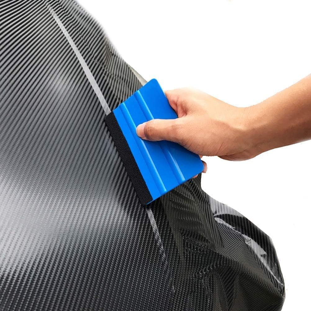 Gebildet Durable Black Felt Edge Squeegee 4 Inch for Car Vinyl Film Wrapping Decal Squeegee Window Tint Work, Professional Scratch free Squeegee. Pack of 2