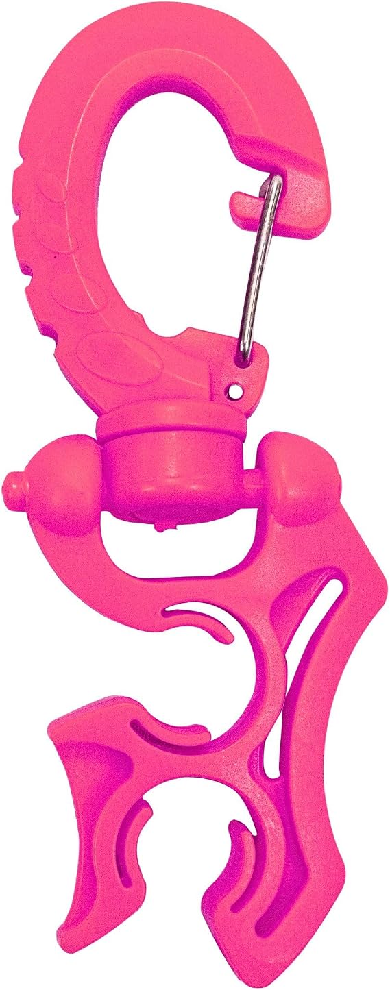 Scuba Diving Hose Holder Clip Secure Double LP/HP Hose Organizer for BCD Setup & Dive Gear Management Universal Accessory for Regulator Hoses, Snag-Free Streamlined Configuration