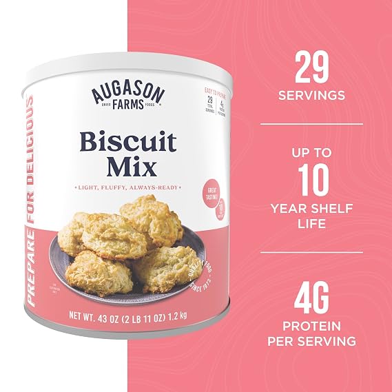 Augason Farms Buttermilk Biscuit Mix Can