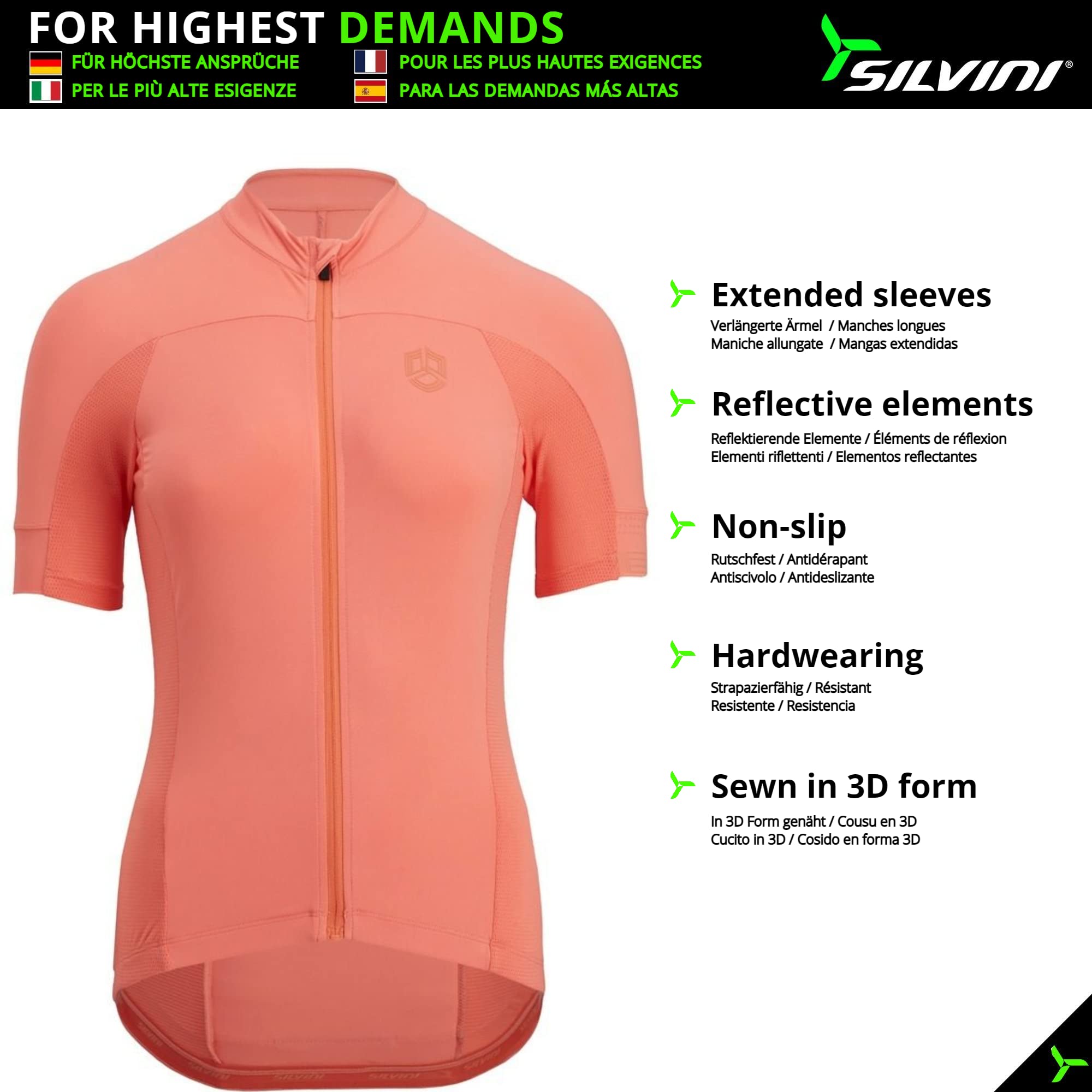 Silvini Damen Gela Giacca in materiale impermeabile e antivento estremamente leggero