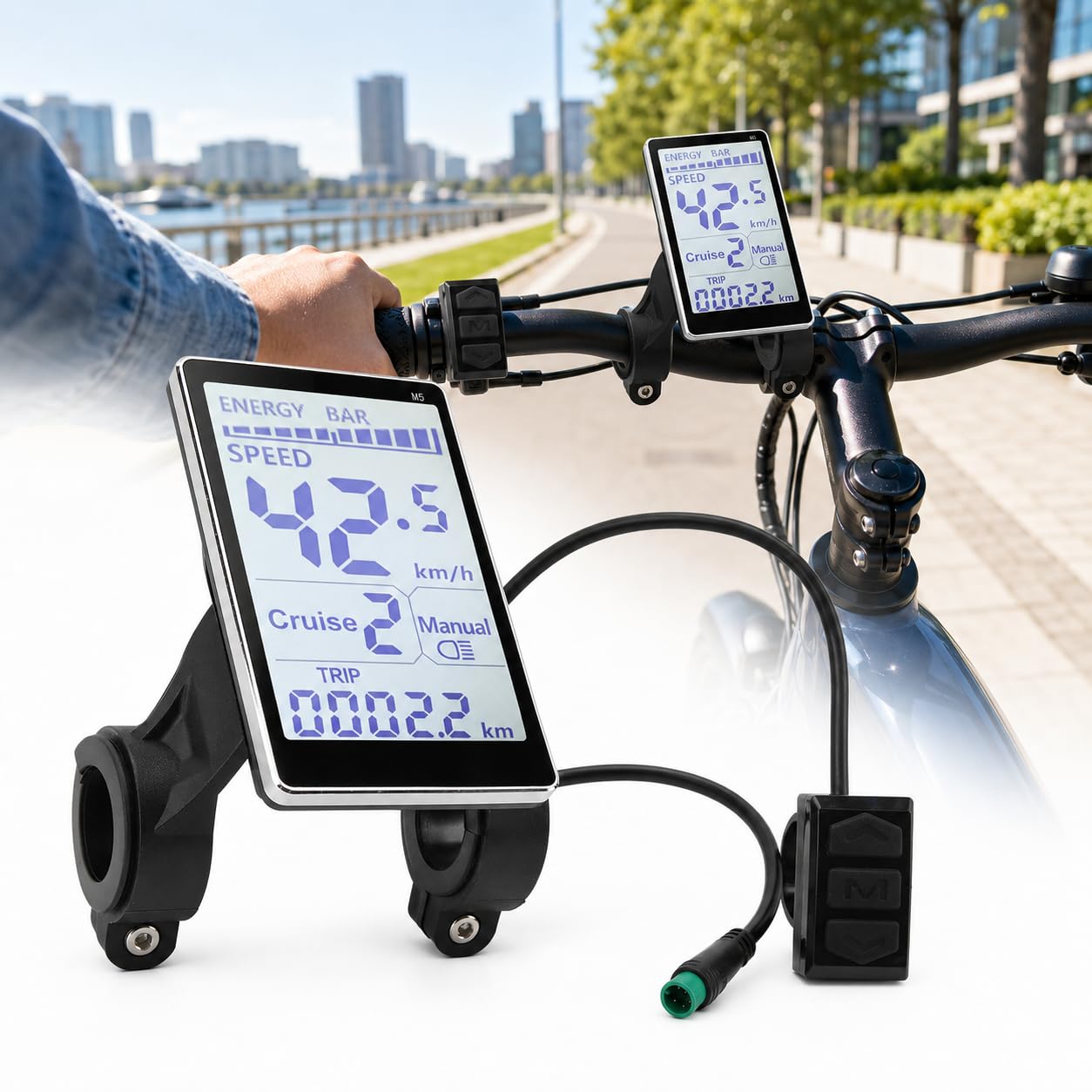Amazon | 電動自転車LCDディスプレイ、5ピン 24V 36V 48V 60V ABS E