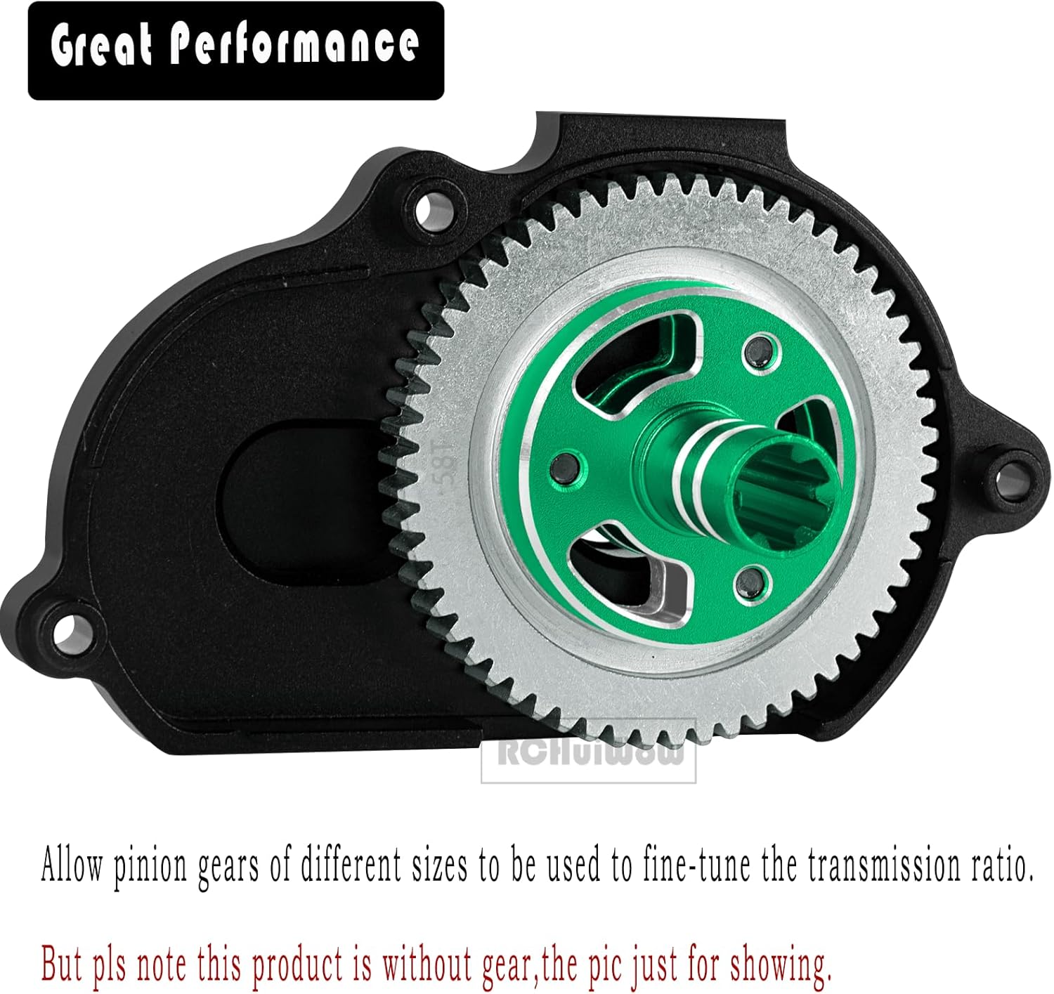 RC Transmission Gearbox Set & Center Motor Mount Upgrades Part for 1/8 Typhon 3S BLX & Mega550,1/10 Big Rock 3S BLX & Mega550,Granite 3S BLX & Mega550,Senton 3S BLX & Mega550,Green