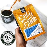Vista 2 de Oak & Bond Coffee Co. Colombia - Paquete de café envejecido en barril de whisky de centeno y origen único, grano entero, 22 onzas en total
