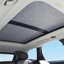 for Roewe RX8/ MG RX8 2018-2027 26 Car Sunroof Insulation Roof Visor Electrostatic Adsorption Suede Fabric Sun ProtectionTwo-Section Gray