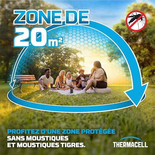 Thermacell – Diffuser Pack Black + Refills of 48 Hours | Up to 60 Hours of Use | Anti-Mosquito and Mosquito Tigers | Protection Area of 20 m2 | Quick Effect | Odourless | THPATIONOIRECHA - 2