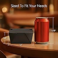 Vista 2 de Restaurantware Contenedor desechable para llevar, 30 oz / #1, negro