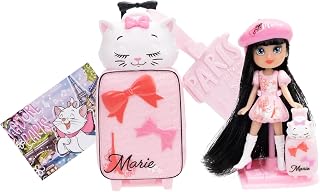 JAKKS Pacific Disney ILY 4ever Tote-ILY Teenies Marie Inspired Mini Doll with Travel Bag, Series 4, 2.25 Inch, Ages 6+