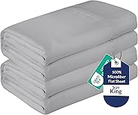 Vista 42 de Royale Linens Juego de 2 sábanas encimeras a granel – Sábanas superiores – Microfibra suave – Resistente a las arrugas y a las manchas – para hotel