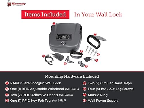 Vista 3 de Hornady - Soporte de pared rápido y seguro para pistolas largas