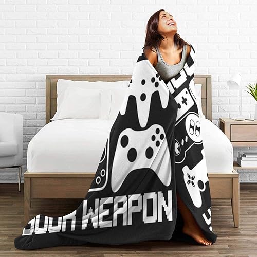 Miniatura 5 de Your Weapon Gamer Gaming Ultra Soft Flannel Blankets for Living Room Bedroom Couch Sofa Chair Office Car Your Weapon Gamer Gaming 50x40 Your Weapon