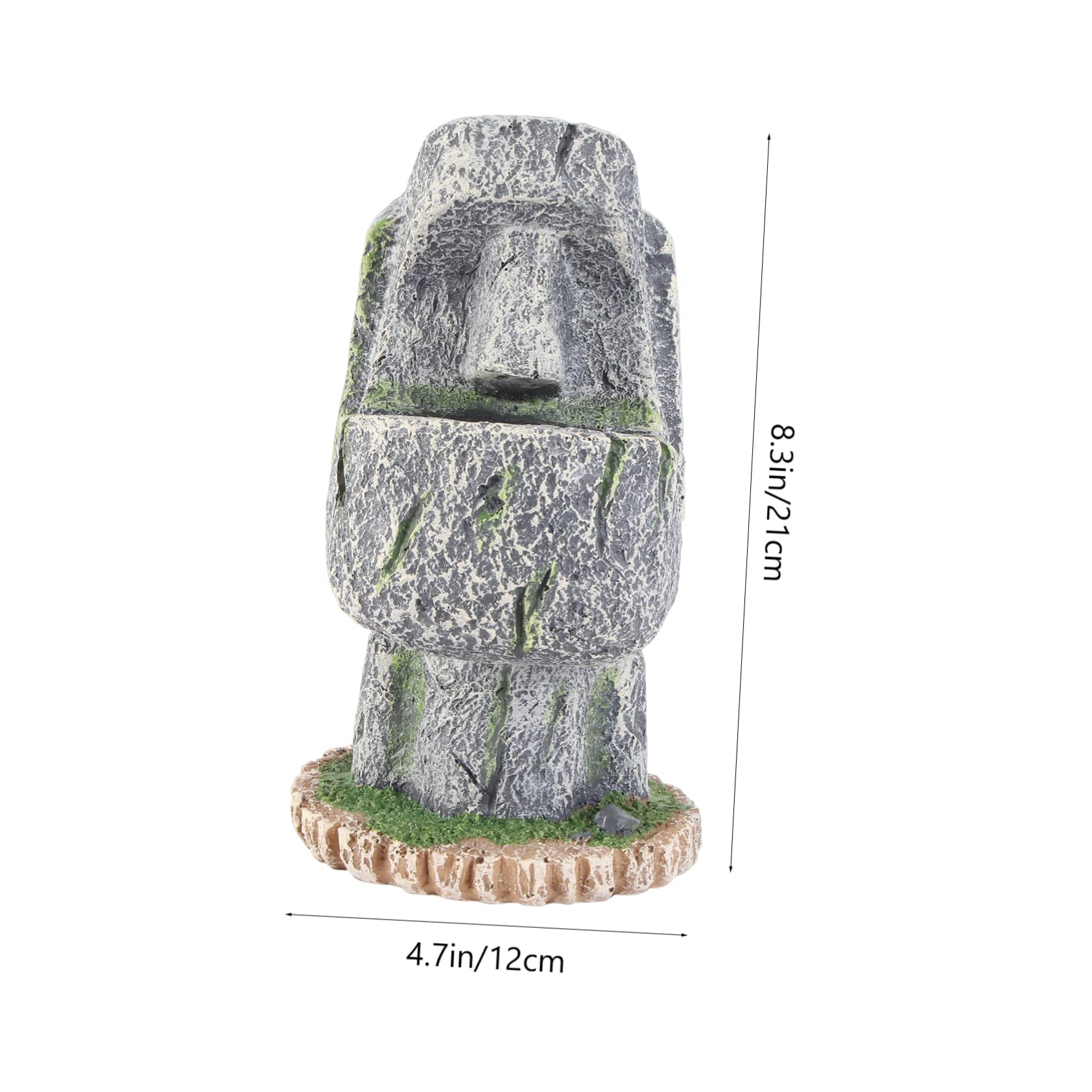 Portalápices Moai de Resina Creativo para Escritorio y Oficina