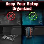 Fosmon 4 en 1 Chargeur de contrôleur magnétique double direction pour commutateur 2 | Compatible avec Nintendo Switch 2 Joy-Con. Station de recharge multi, 9 RGB Fonction de protection contre les surcharges légères et intelligentes, noir