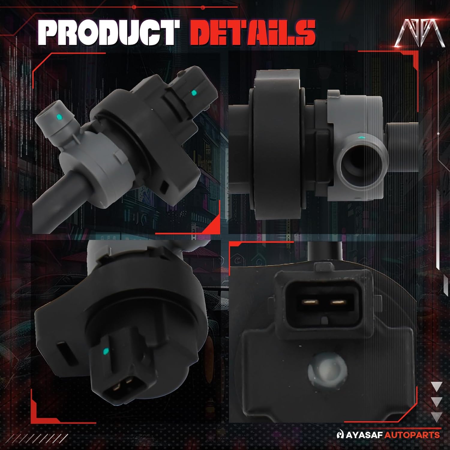 13907503986 13907557923 Vapor Canister Purge Solenoid Valve fit for BMW 525i 2004-2005 2.5L, for 530i 2004-2005 3.0L L6, for X3 2004 2005 2006 2.5L/3.0L L6
