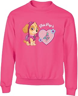 Nickelodeon Paw Patrol Skye 'This Pup's 4' Birthday Age Childrens Kids Printed Sweatshirt