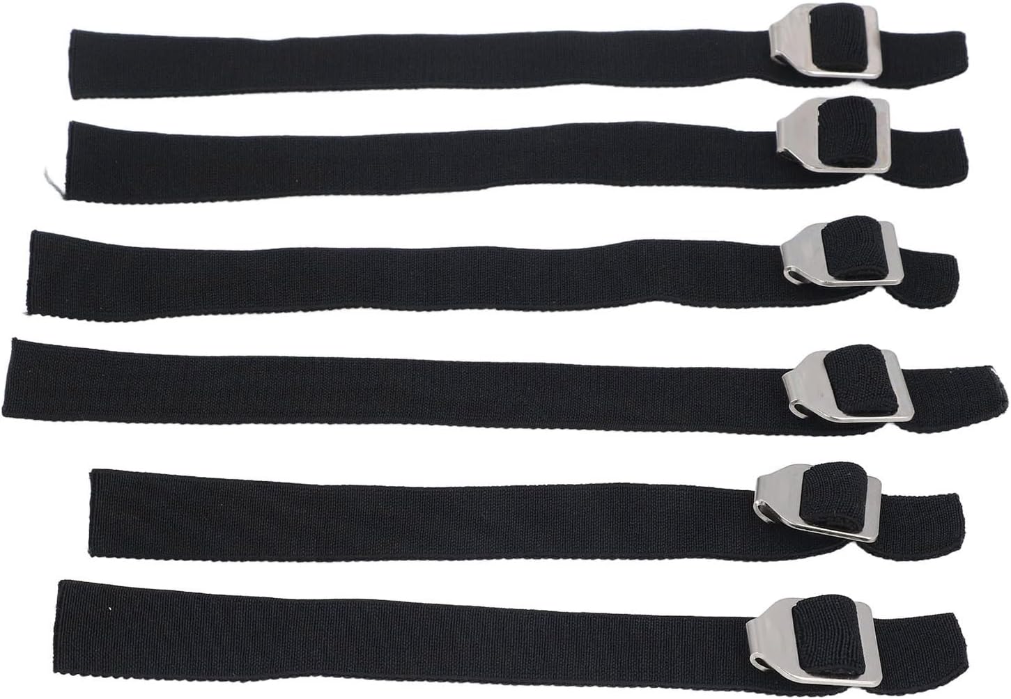 VINGVO Catcher Shin Guard Straps for Baseball and Softball, 6 Pack | Breathable Adjustable Leg Guard Replacement Straps, Rustproof Stainless Steel Buckles, Universal Fit for Youth and