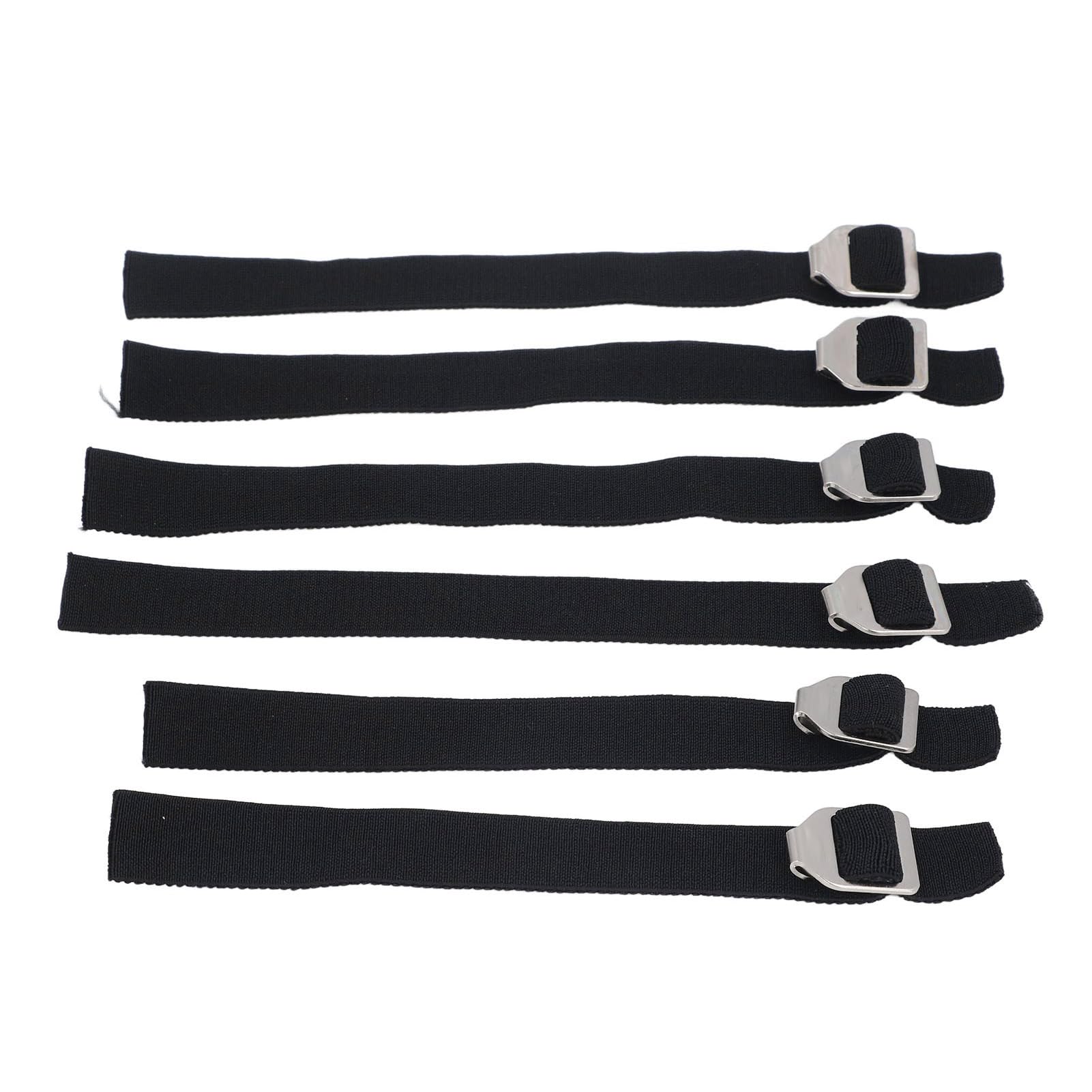 6pcs Baseball Leg Guard Straps, Adjustable Stainless Steel Buckles Catcher Shin Baseball Leg Guard Straps for Kids, Teens and Adults
