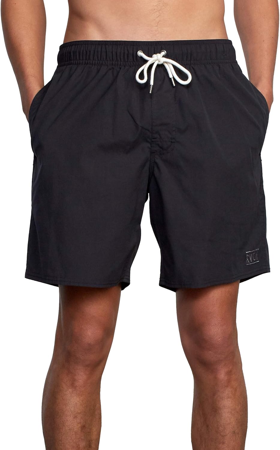 RVCA Men's Elastic Waist Boardshort, Featuring a Faux Fly & Pockets on the Side Seams.