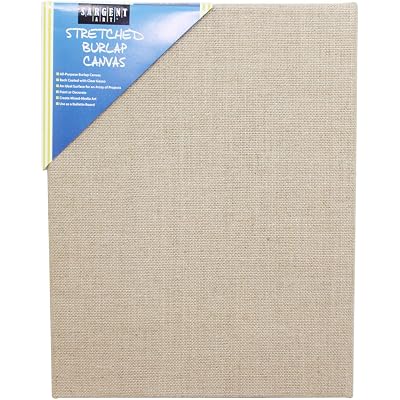 Sargent Art 90-2027 Stretched Burlap Canvas, 11 x 14