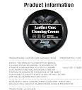 JICOOT Leather Shoe Cleaning Cream, Shoe Cream with Sponge, Stain Remover Cleansing Cream, Multifunctional Leather Cleaning Cream for Furniture, Footwear, Car interiors & Bikes gallery image