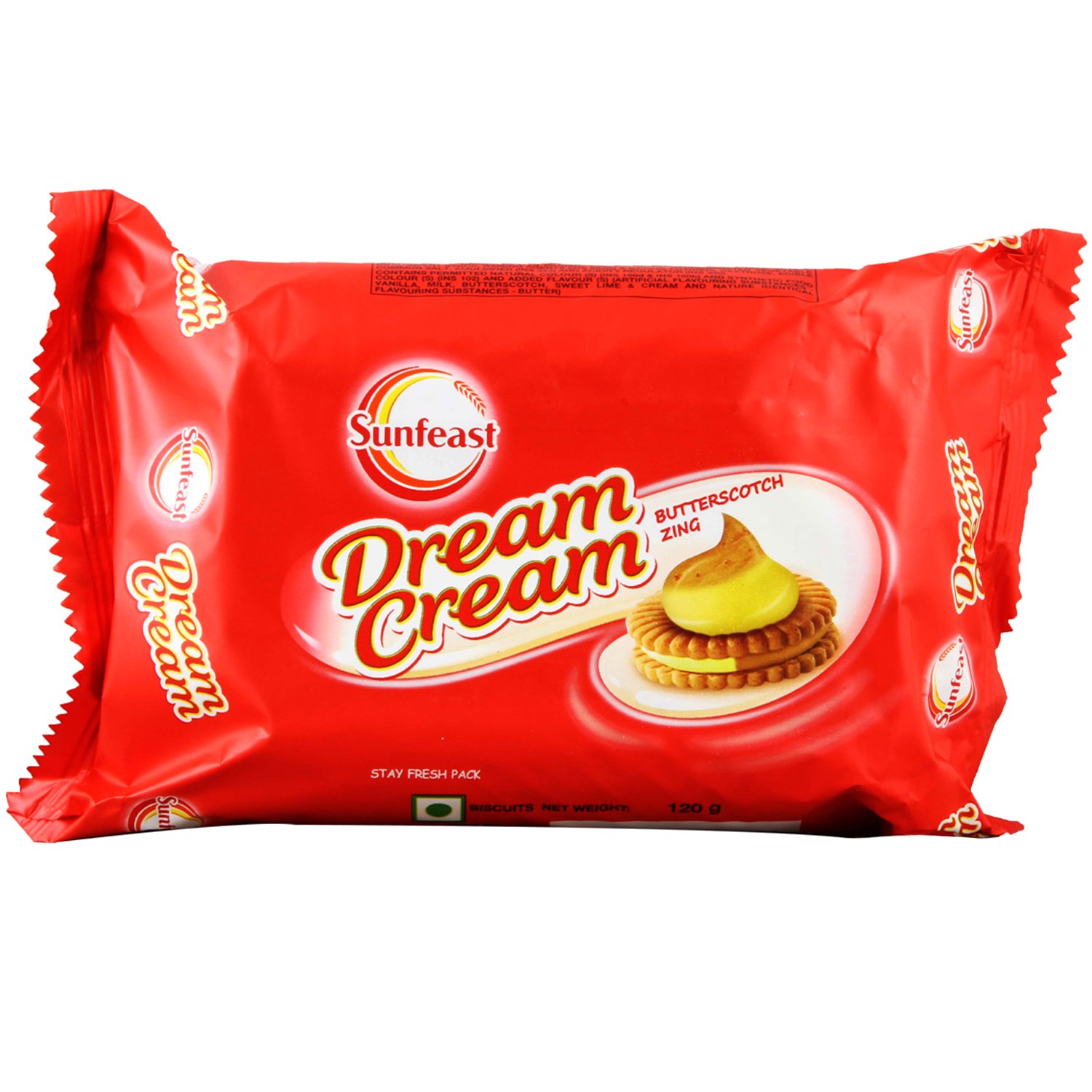 Sunfeast Dream Cream Biscuits Butterscotch, 120g Pack Amazon.in