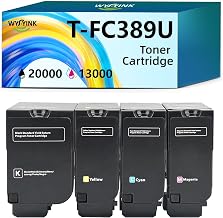 T-FC389U 20000/13000 Pages High Yield Compatible Toner Cartridge Replacement for Toshiba T-FC389UKR T-FC389UCR T-FC389UMR T-FC389UYR for Toshiba E-Studio 389CS 479CS Printer