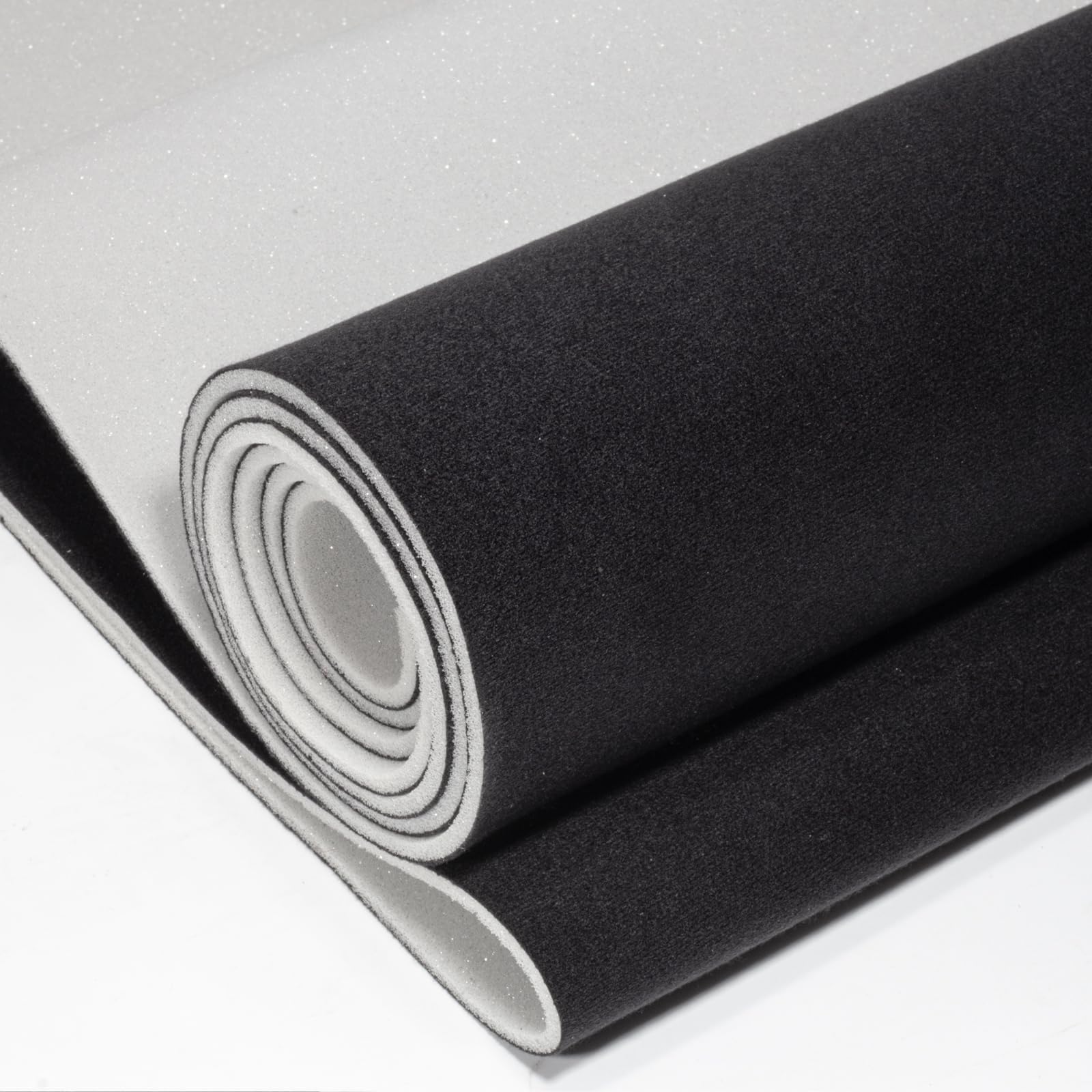 Hiksuky Headliner Fabric with Foam Backing - Automotive Roof Replacement Material for Car, SUV, Pickup, RV Interior Repair DIY 54"x60" (Black)