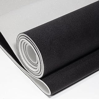 Auto Headliner Fabric 54“ L × 60” W Ultra-Fine Velvet with Foam Backing - Tube Packaging - Black Interior Replacement Material for Car/Truck/SUV/RV Roof - Home Repair/DIY Headliner Material