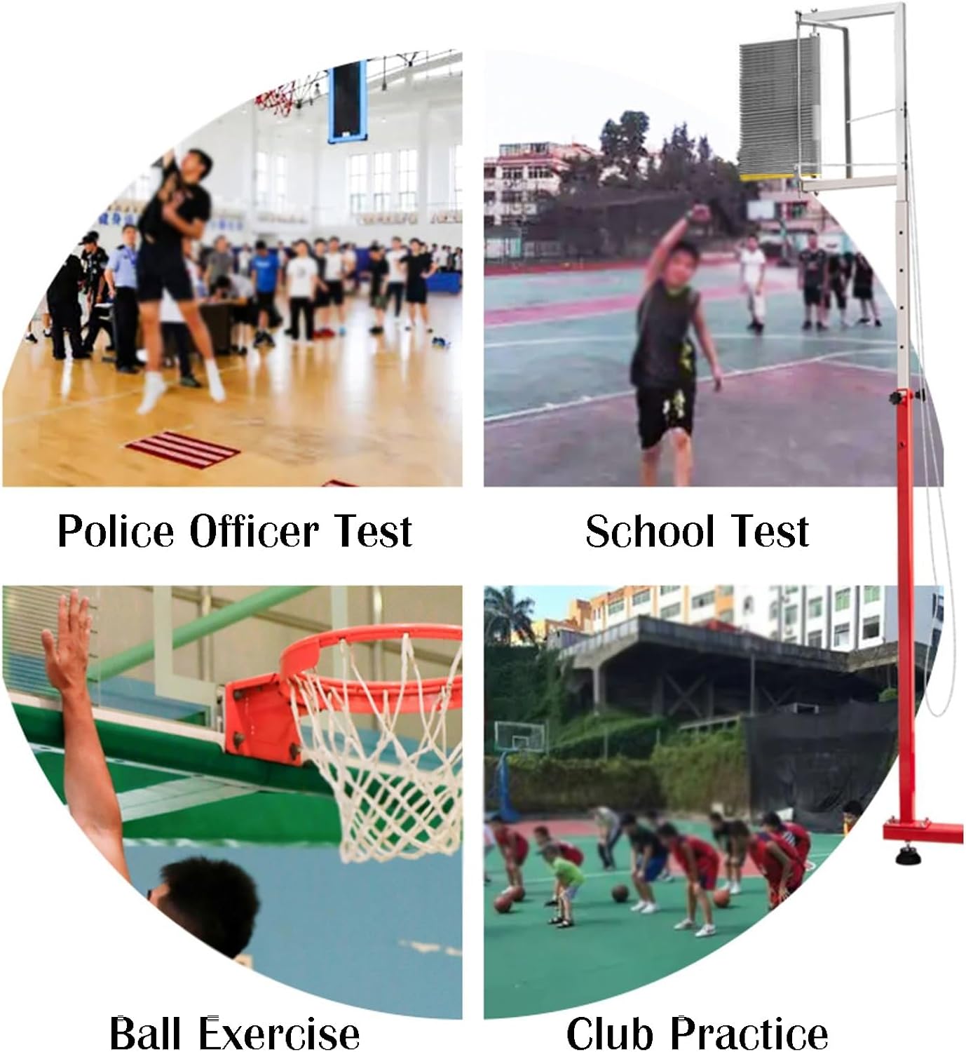 Vertical Jump Tester,Adjustable Height Vertical Jump Training Equipment Tool,170-360cm Jumping Measuring Trainer Pole for Teen and Adult