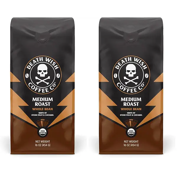 Organic and Fair Trade, Medium Roast, Whole Bean Coffee, 16 oz (Pack of 2) 1