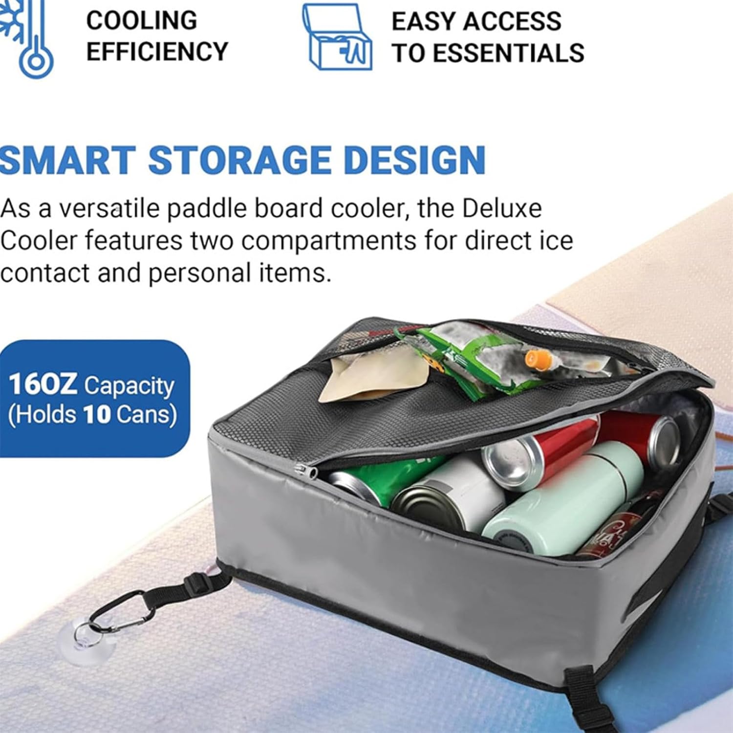 Temperature Retention Bag for Surfs Board Beach Camping Damage Spill Cool Retention Feature Durability Outdoor Coolers Bag