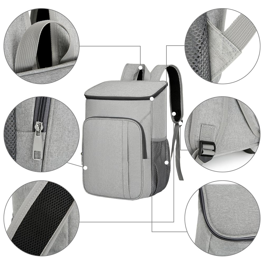 10L Geïsoleerde Lunch Bag Cooler Rugzak - Picknick Rugzak Voor Mannen En Vrouwen Werk Strand Sport Camping Bbq Navy