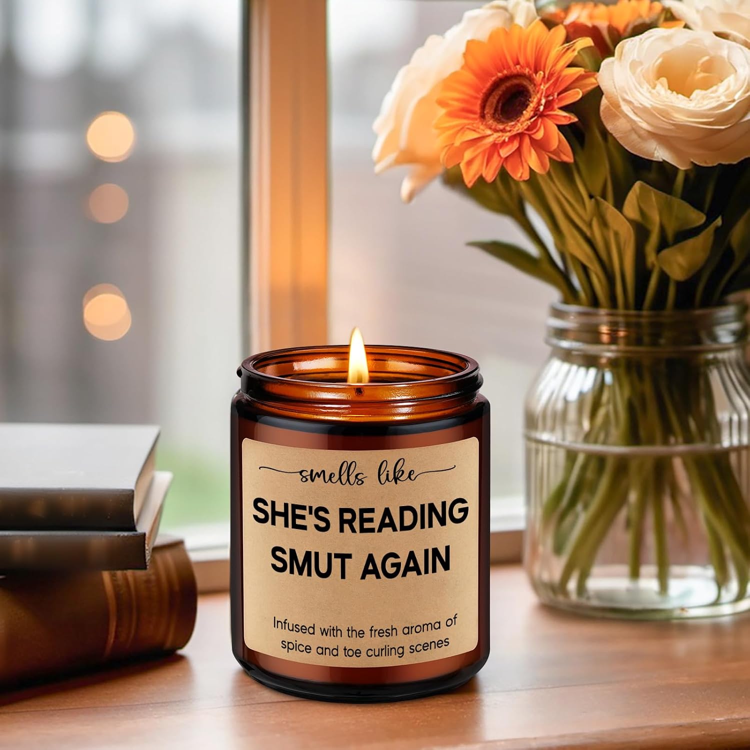 LEADO Reading Candle, Book Lovers Gifts, Bookish Candle, Dark Romance Gifts
