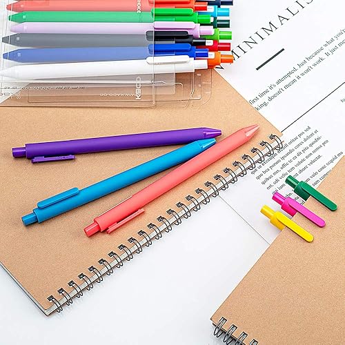 Miniatura 8 de KACO Bolígrafos de tinta de gel retráctil suaves al tacto, 0.5mm, punta fina
